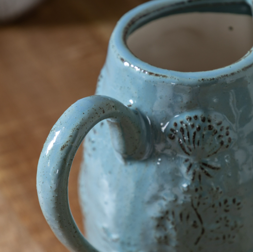 Meadow Embossed Ceramic Jug