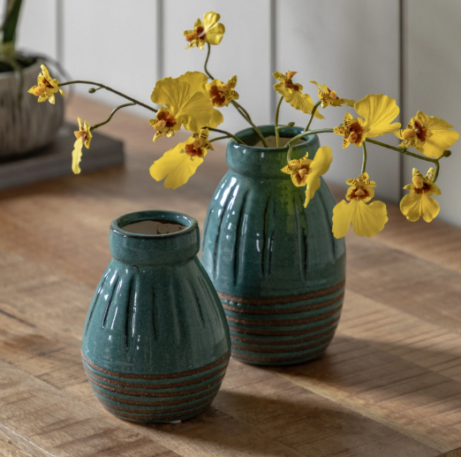 Southwold Ribbed Ceramic Vases