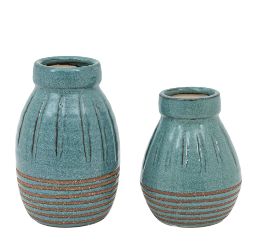 Southwold Ribbed Ceramic Vases