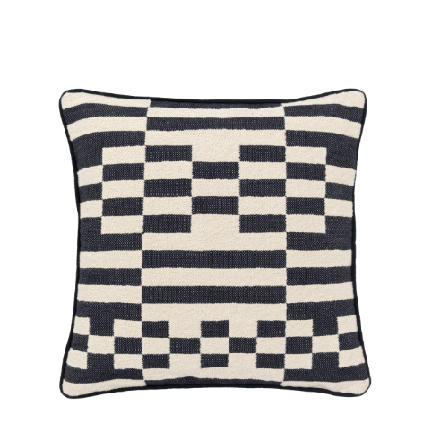 Lohko Woven Cushion | Ink