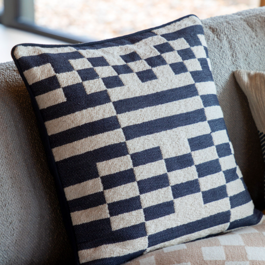 Lohko Woven Cushion | Ink