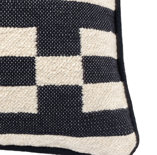 Lohko Woven Cushion | Ink