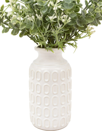 Retro Vase with Eucalyptus