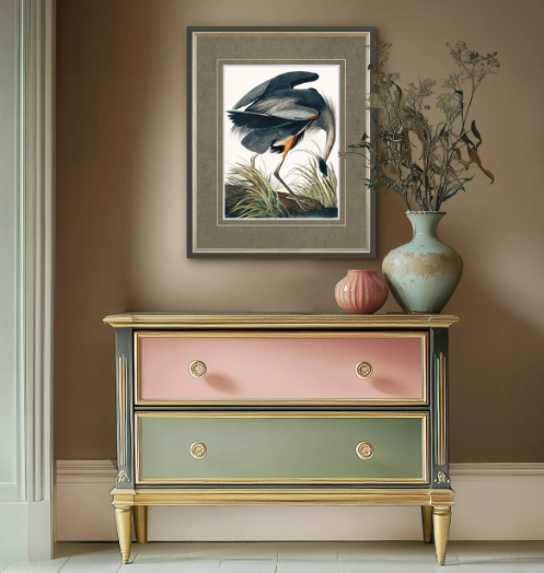 Vintage Blue Heron | Small