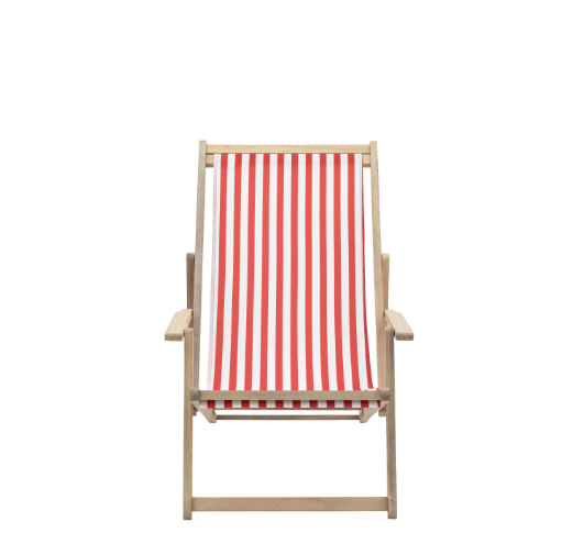Stripe Deck Chair | Red