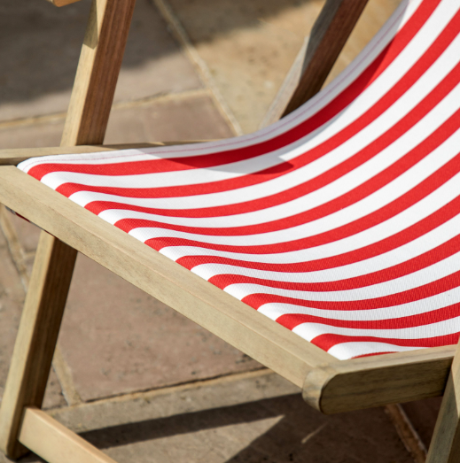 Stripe Deck Chair | Red
