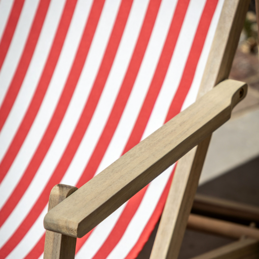 Stripe Deck Chair | Red
