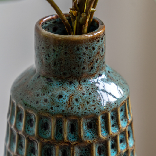 Reactive Glaze Vase Pair