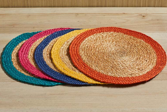 Fiesta Jute Placemat | Pink