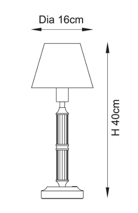 Morton Rechargeable & Ivy 16cm Table