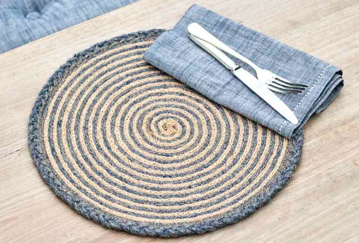 Jute Placemat | Midnight