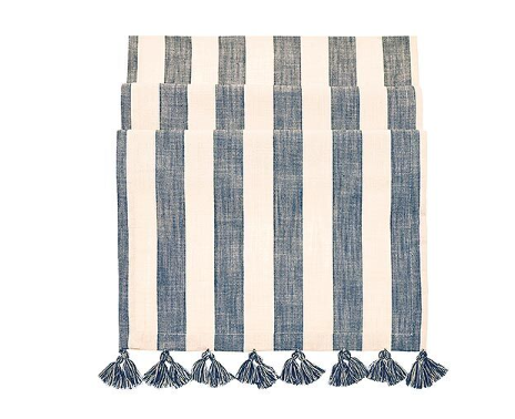 Wide Stripe Runner | Flint Blue