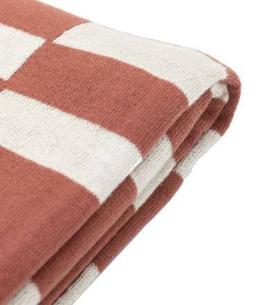 Lohko Knitted Throw | Nutmeg