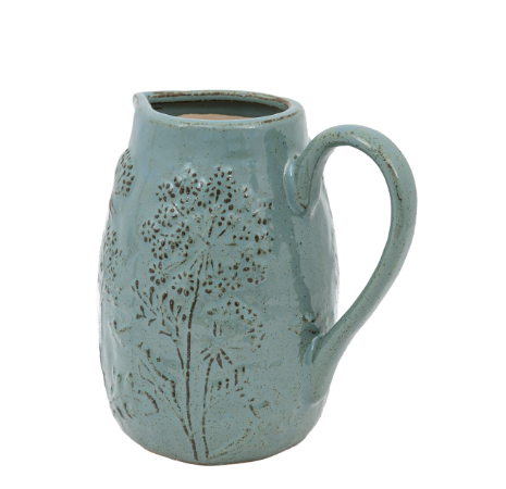 Meadow Embossed Ceramic Jug