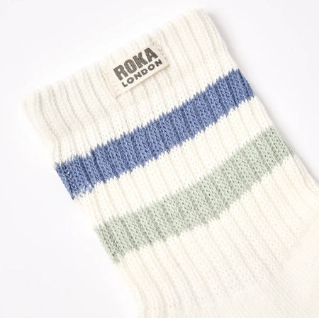 Windsor Stripe Crew Socks | Women