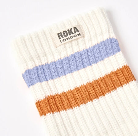 Windsor Stripe Crew Socks | Women