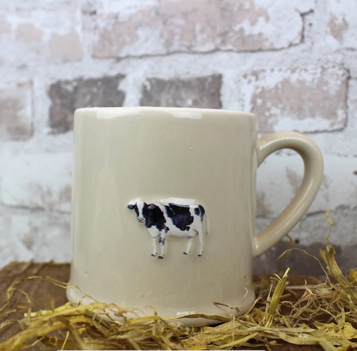 Embossed Cow Mug