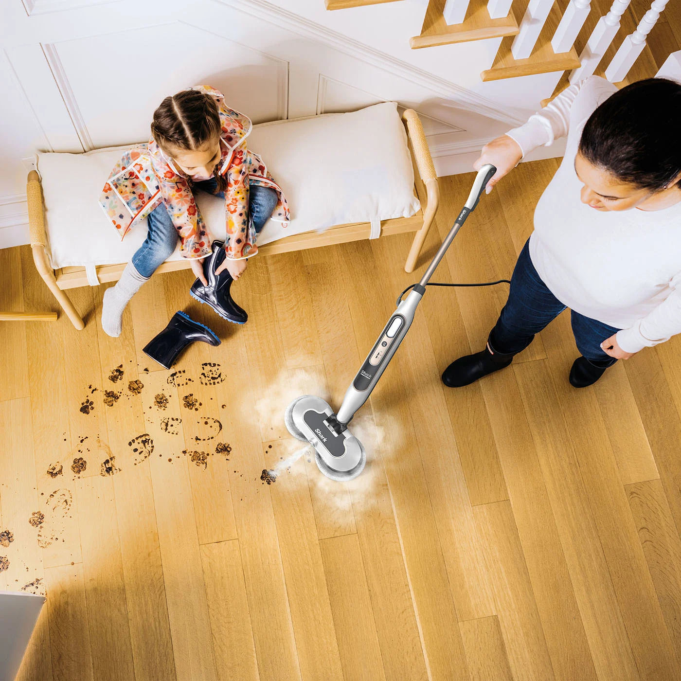 Steam & Scrub Automatic Steam Mop with Steam Blaster