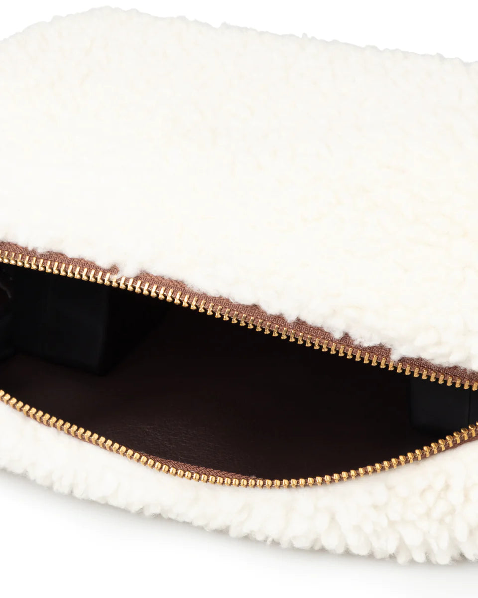 Box Bag | Cream Sherpa