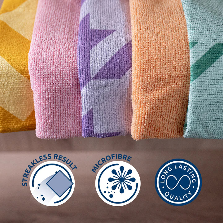 Pastel Print Microfibre Cloths
