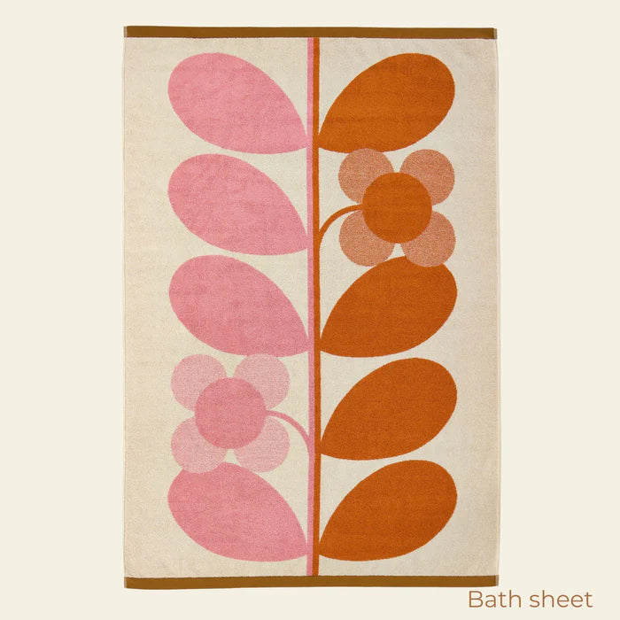 Stem Bloom Duo Blush  | Bath Sheet