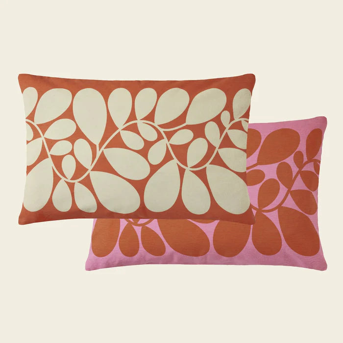 Sycamore Stripe | Tomato/Pink Cushion