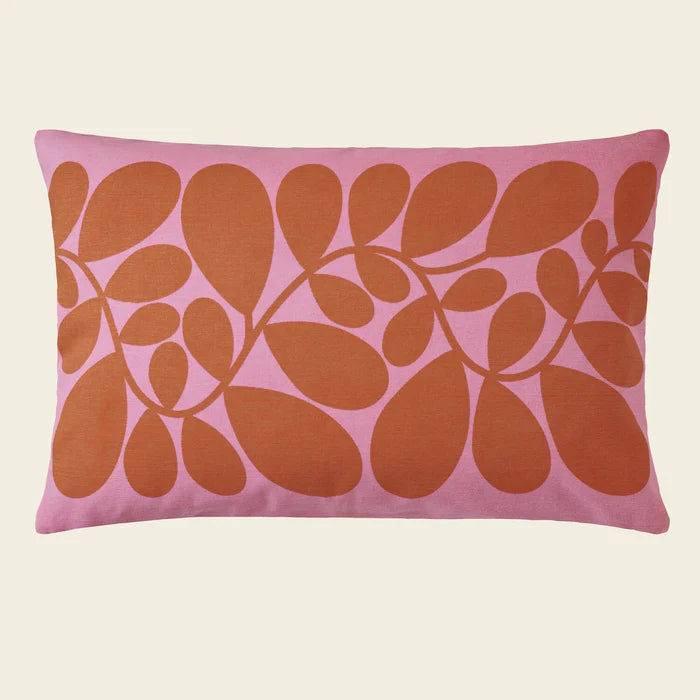 Sycamore Stripe | Tomato/Pink Cushion