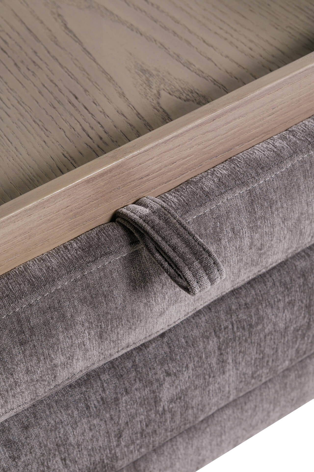 Theo | Dark Grey Storage Ottoman