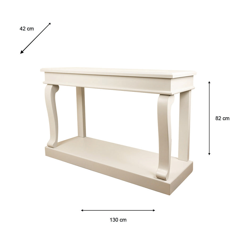 Scroll Console Table | Ivory