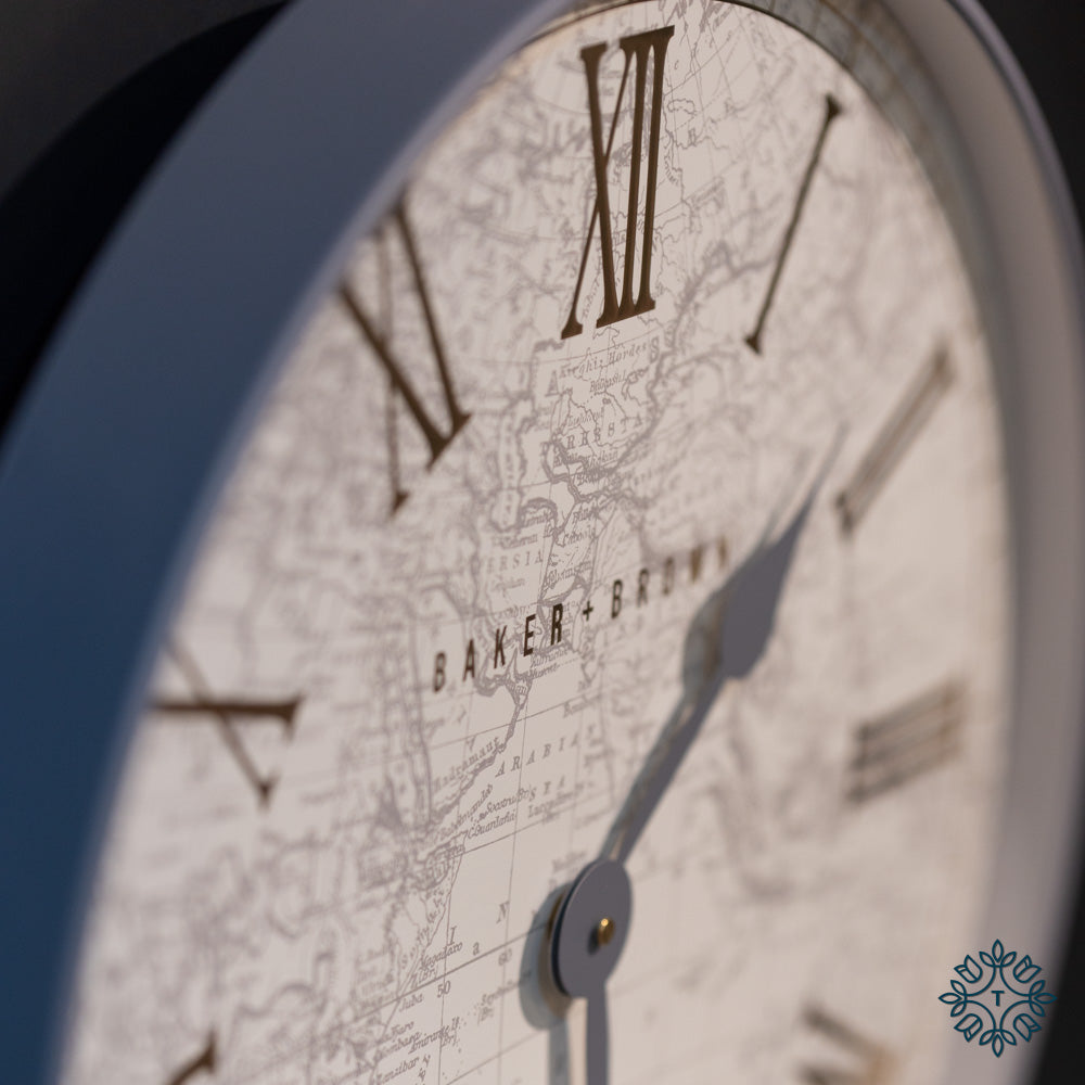 Baker & Brown Atlas Clock  Reserved for Wedding Registry 402334