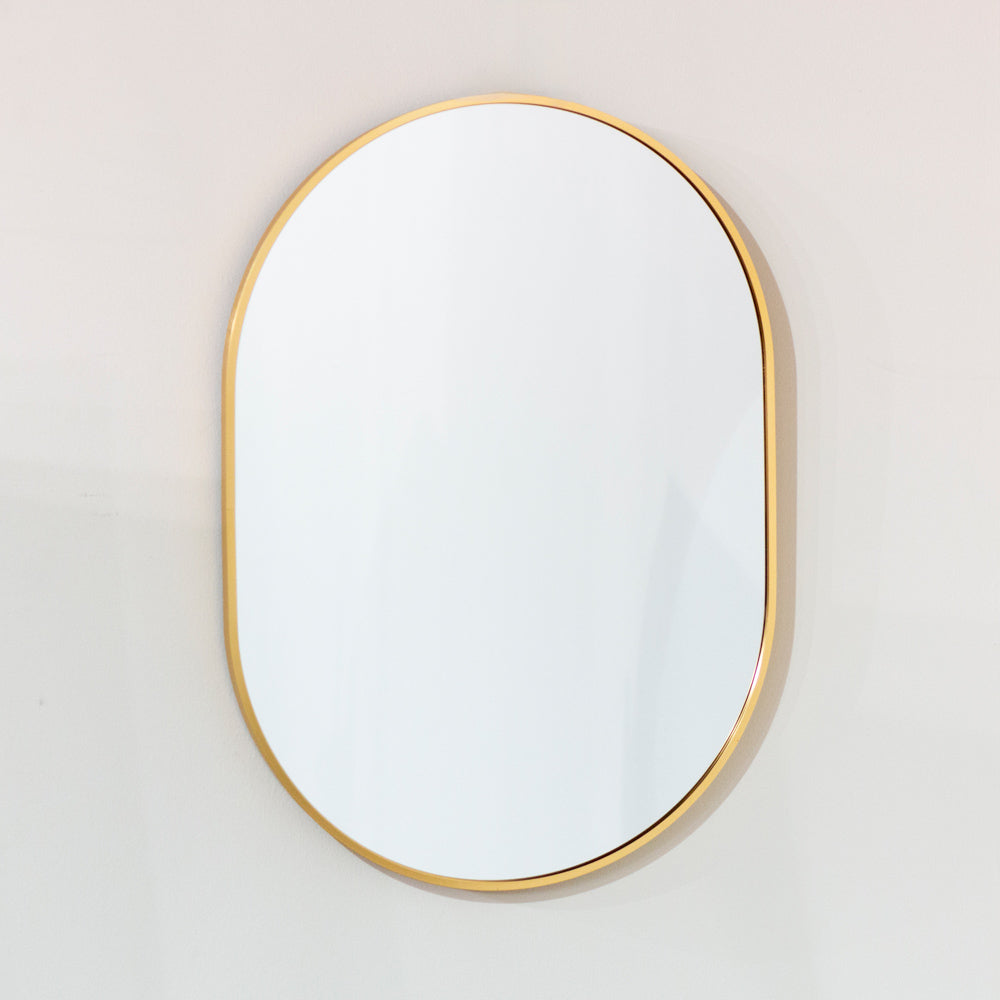 Modena Gold Wall Mirror | Oval