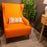 Laura Highback Chair | Orange