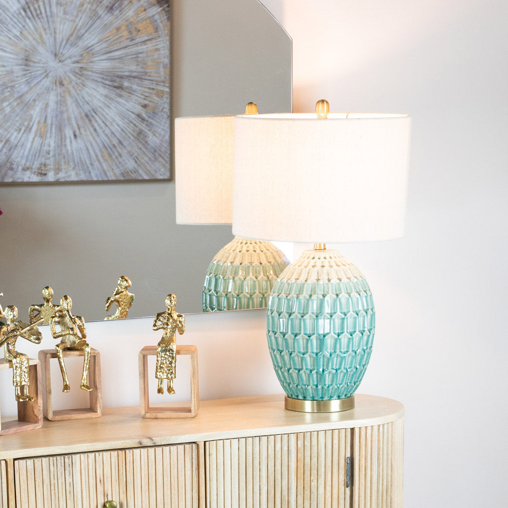 Gemma | Aqua Table Lamp