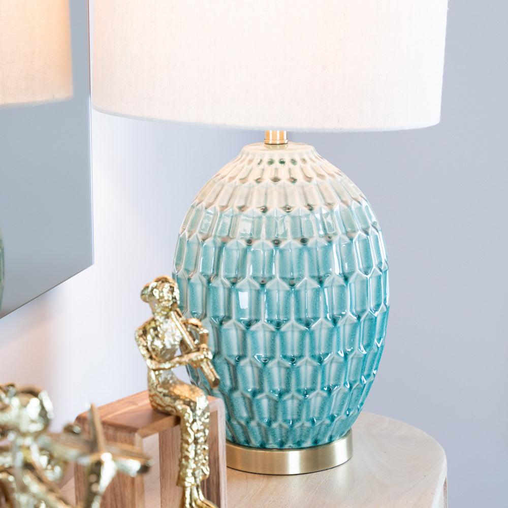 Gemma | Aqua Table Lamp