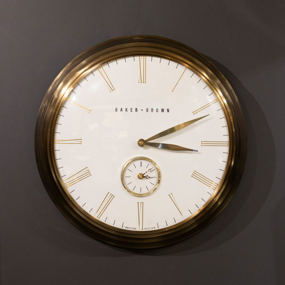 Brass Wall Clock