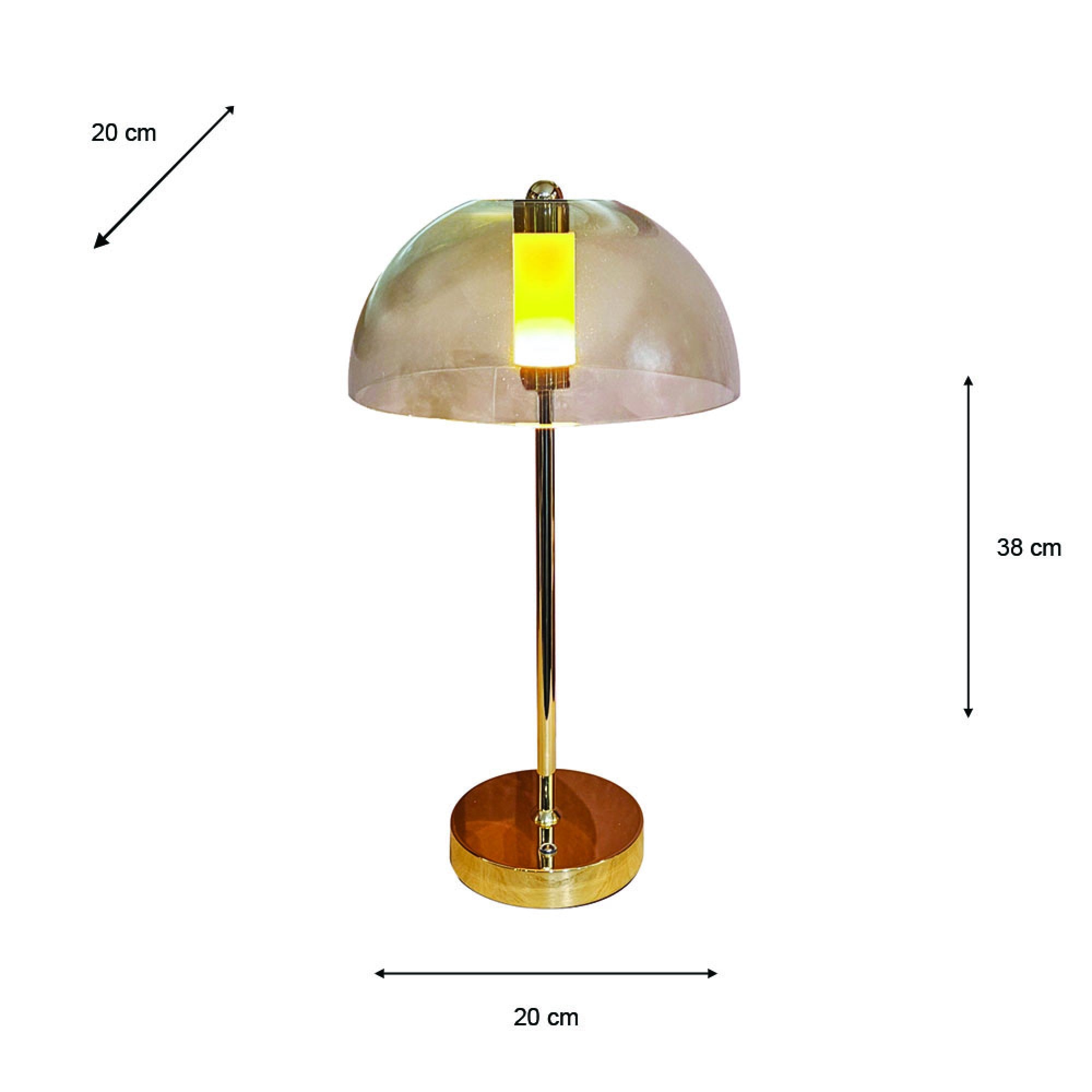 Jada USB Rechargeable Lamp | Gold