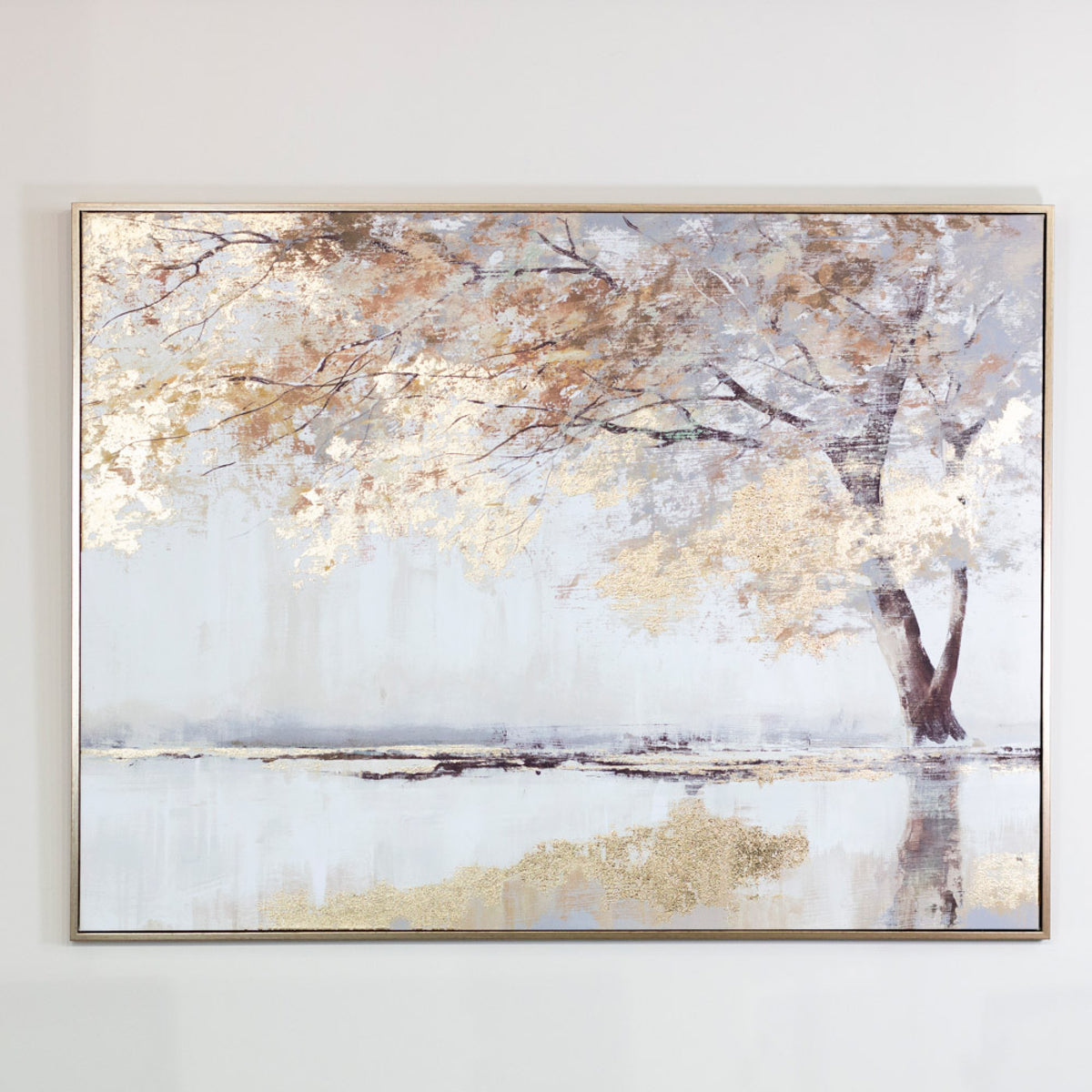Framed Canvas Glided Oak