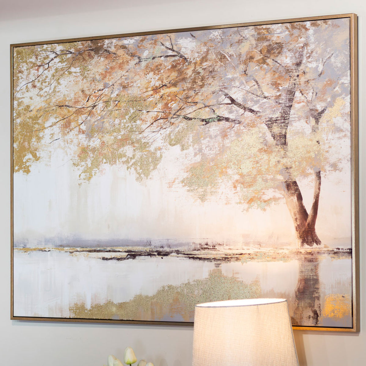 Framed Canvas Glided Oak