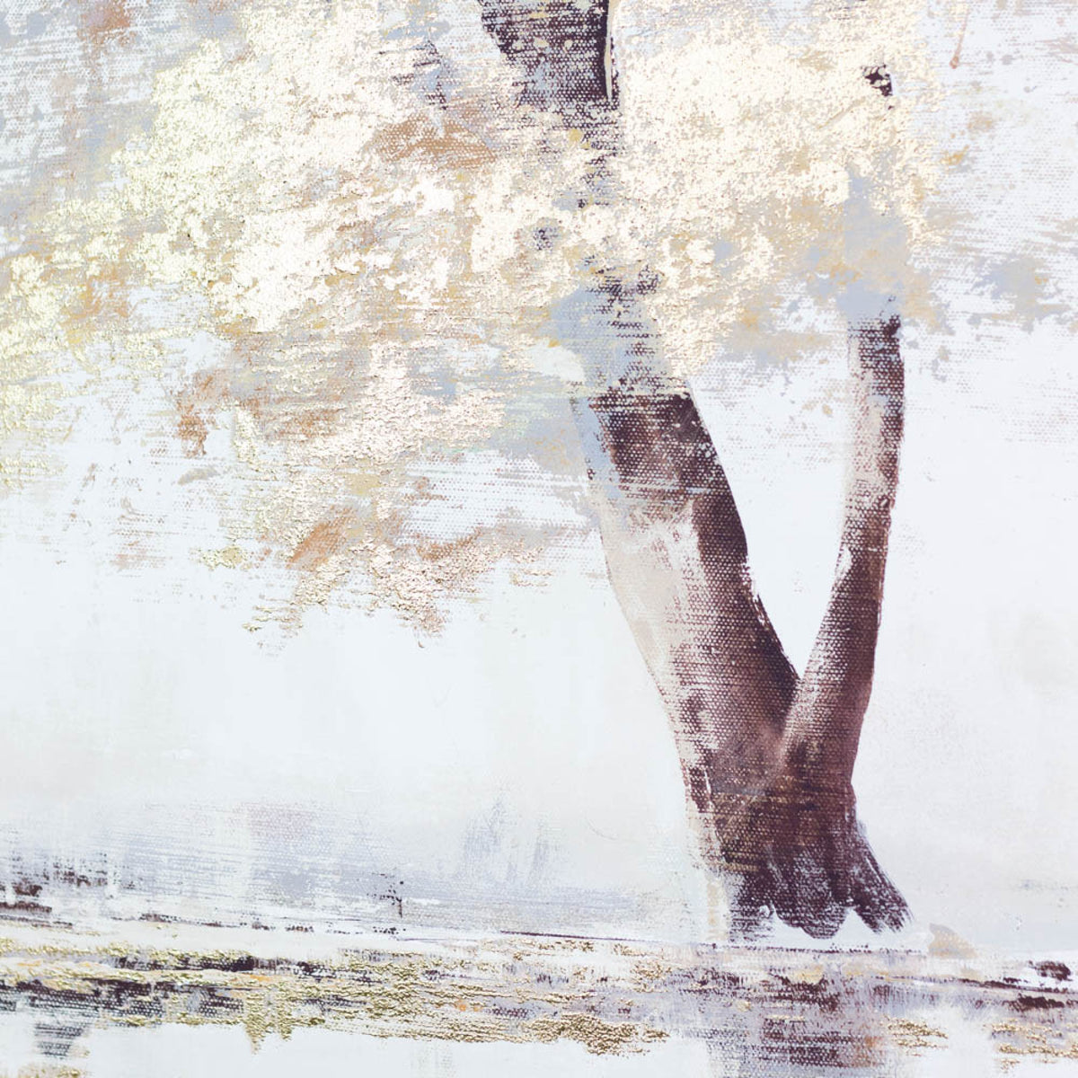 Framed Canvas Glided Oak