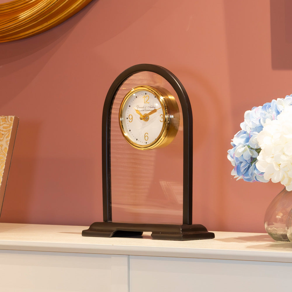 Glass Mantel Clock