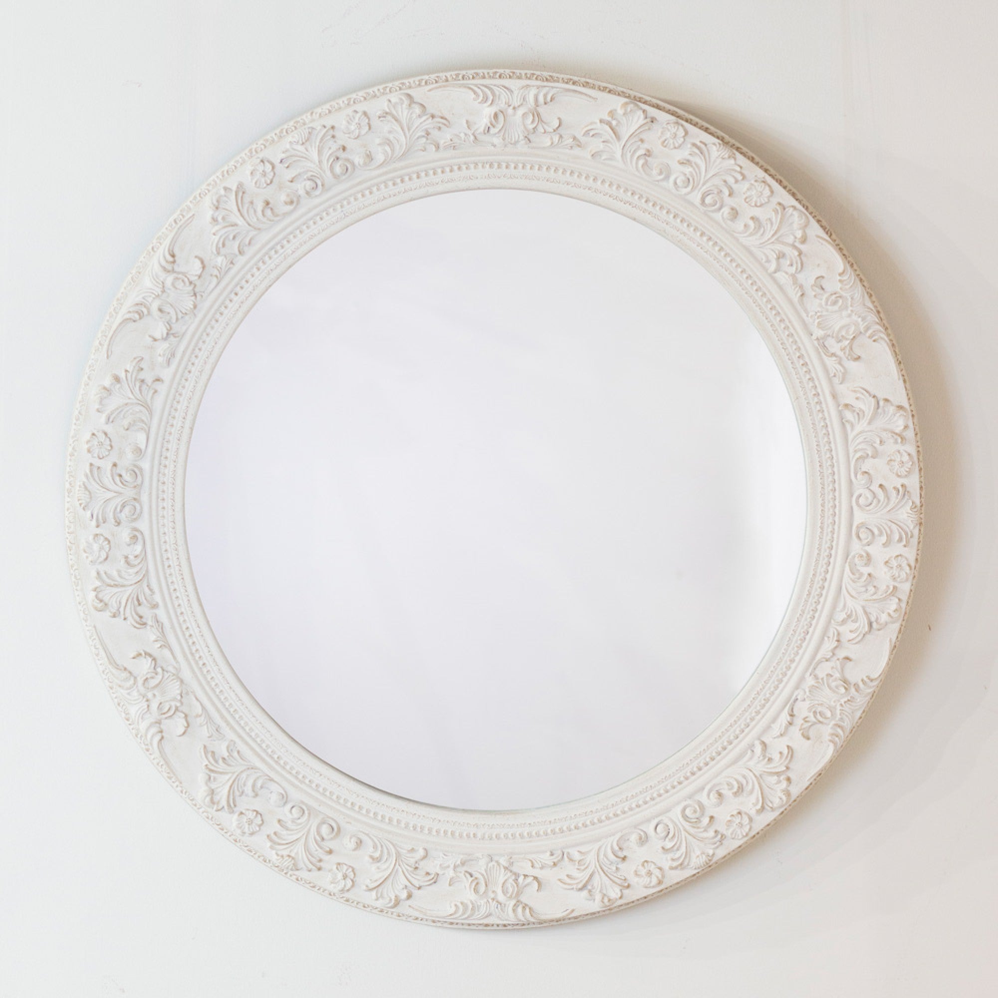 Yvette Round Mirror | 90cm Cream