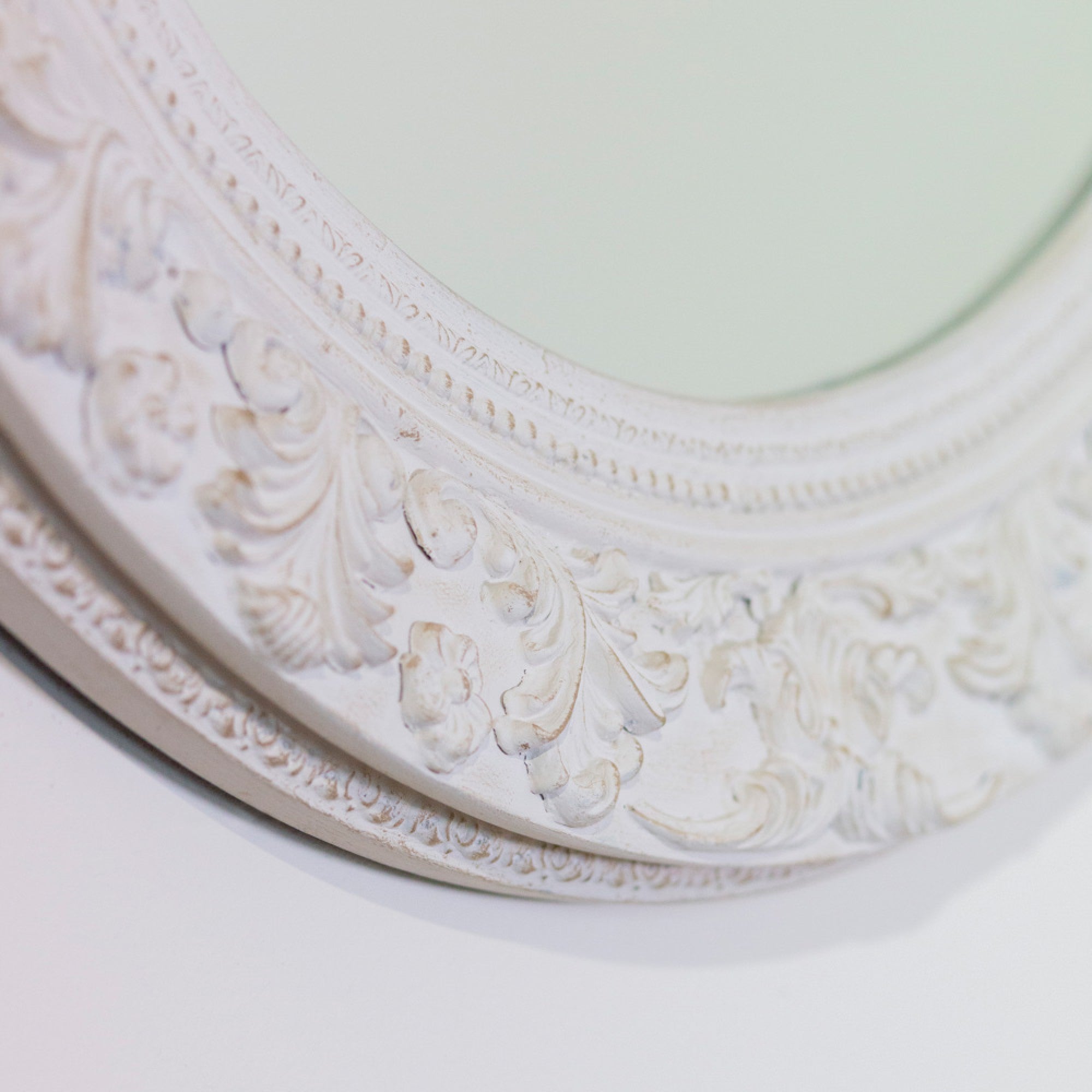 Yvette Round Mirror | 90cm Cream