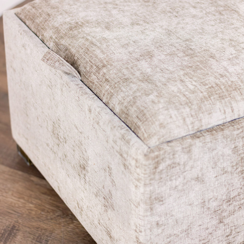 Maya Tray Table Pouffe | Sand