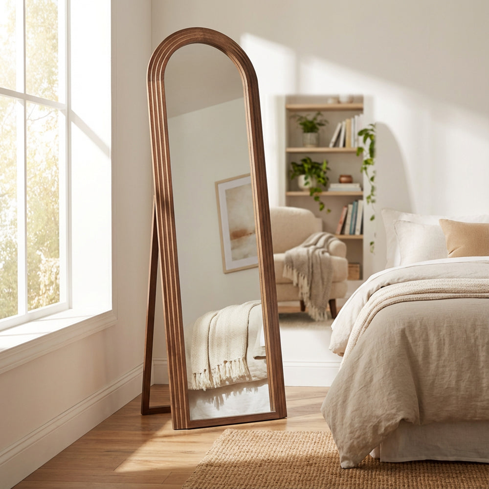Stepped Arched Floor Standing Mirror | 40x170