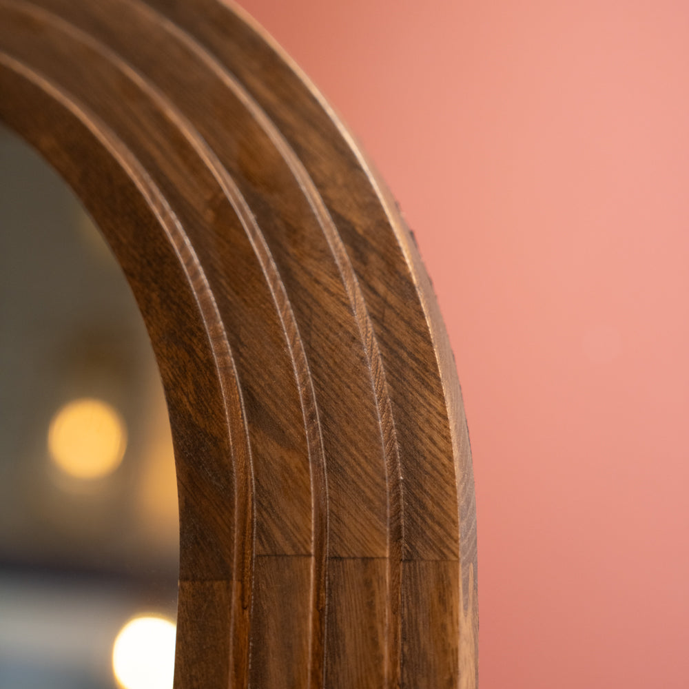 Stepped Arched Floor Standing Mirror | 40x170