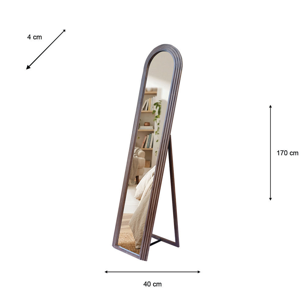 Stepped Arched Floor Standing Mirror | 40x170