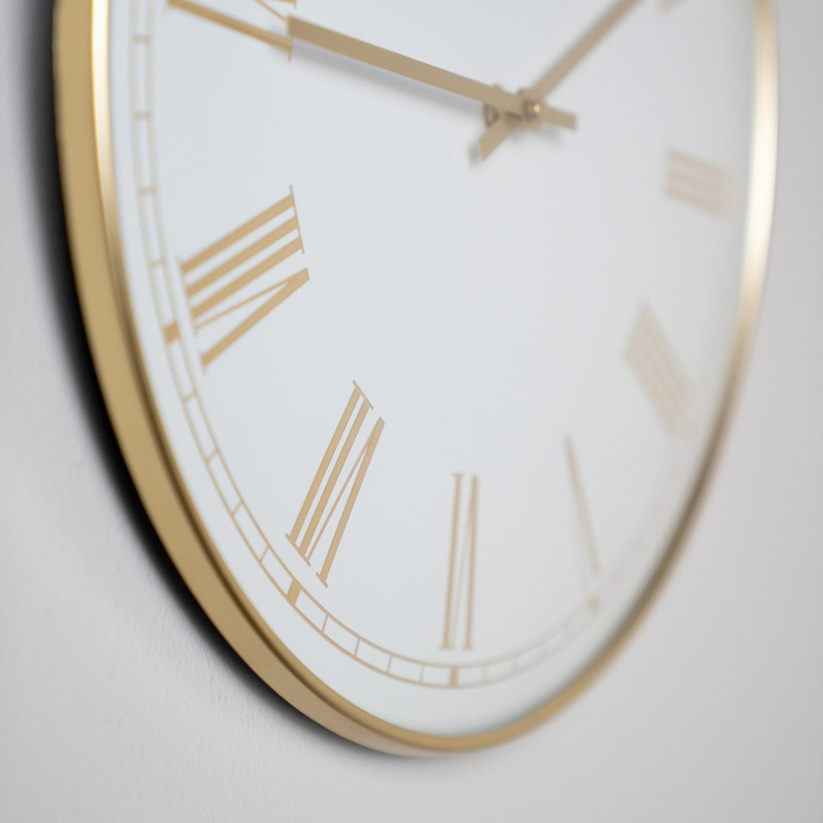 Pesaro Wall Clock | Gold/White | 36cm
