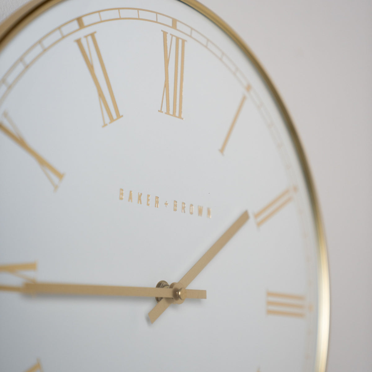 Pesaro Wall Clock | Gold/White | 36cm