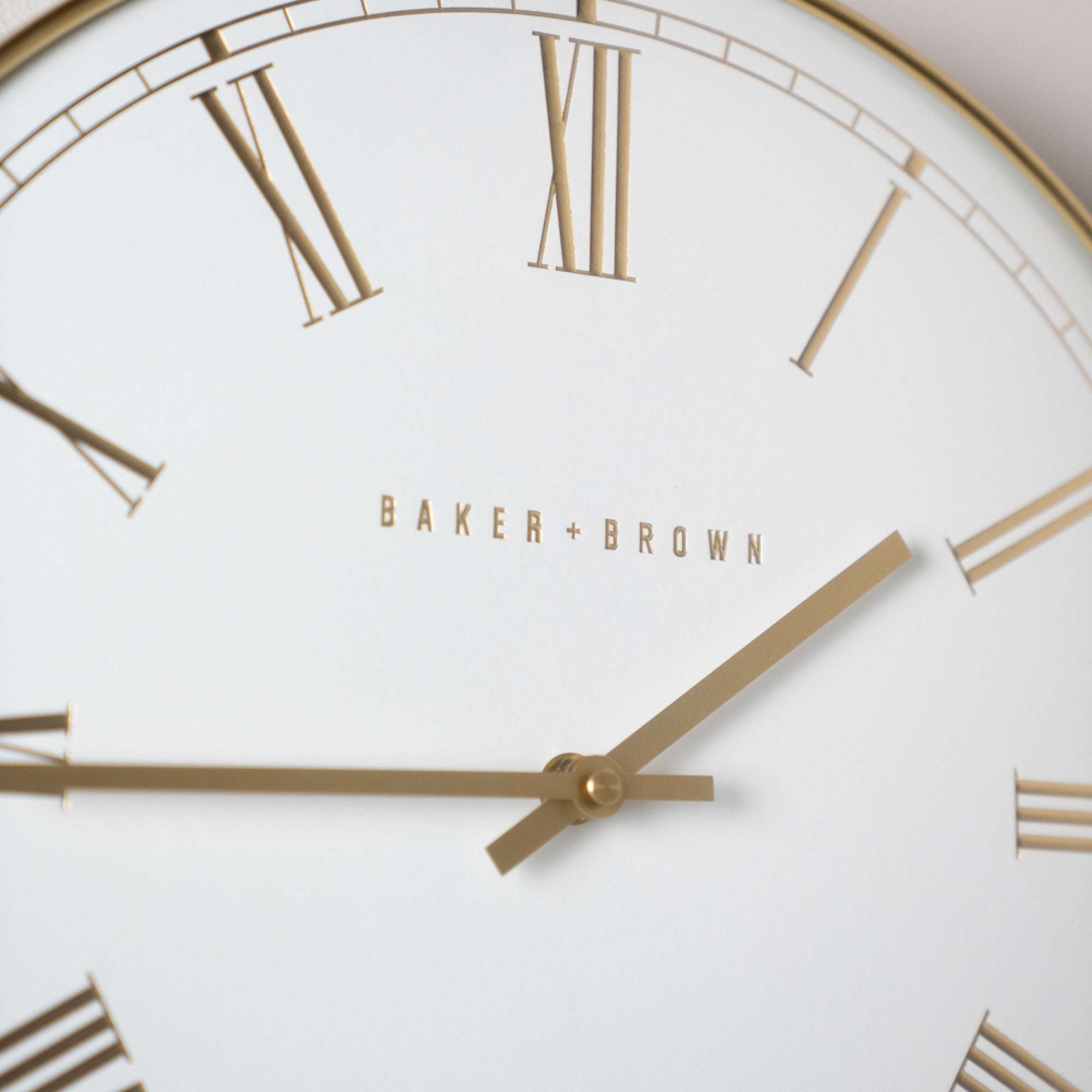 Pesaro Wall Clock | Gold/White | 36cm