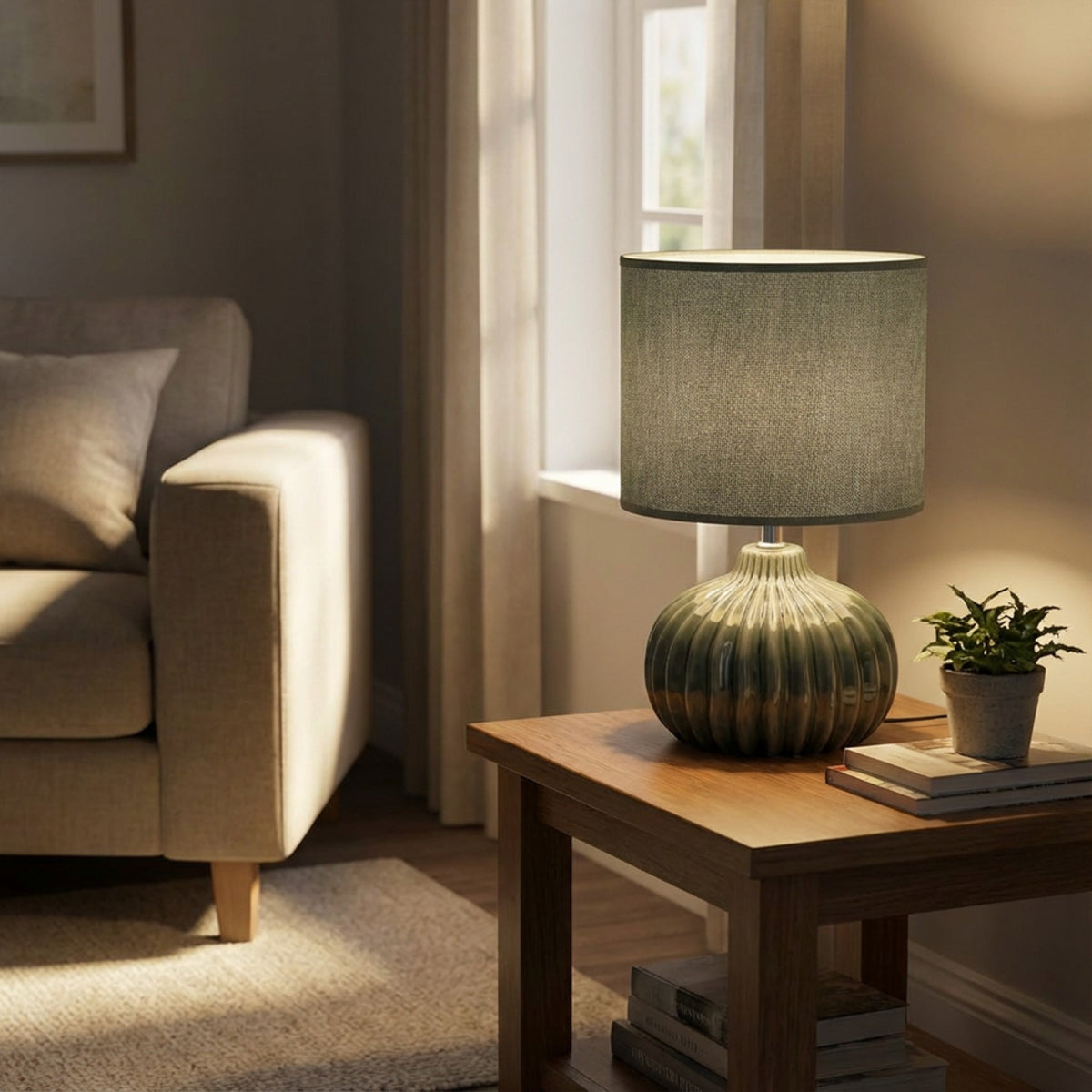 Dakota Ceramic Lamp Ocean | 35cm